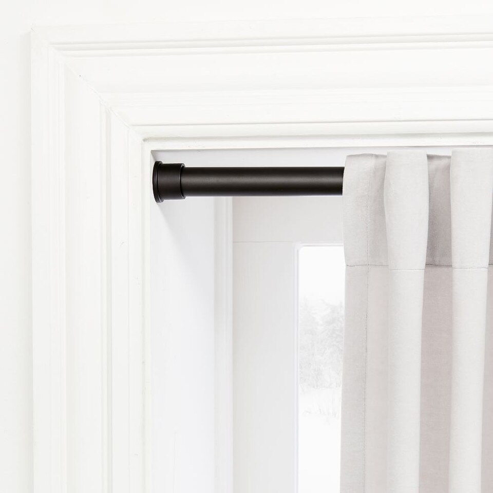 Inside Mount Curtain Rod Antique Bronze West Elm UK